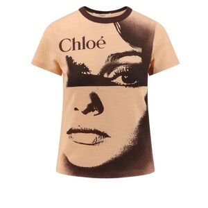 Chloe Women’s Crew Neck Logo T-Shirt Size M